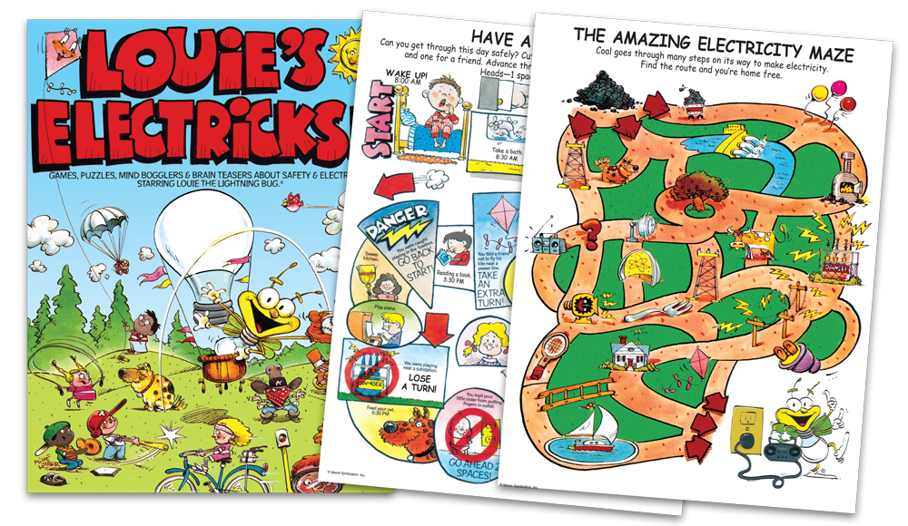 Louie's Electricks Activity Book from NorthWestern Energy